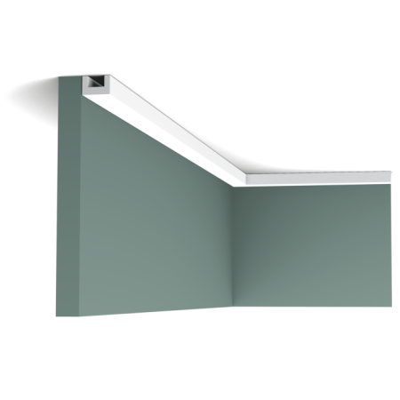 Карниз Orac Decor ДЮРОПОЛИМЕР CX190 U-PROFILE д 2000 x в 20 x ш 30 см